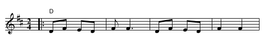 Ose Shalom [D] - staff notation