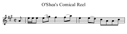 O'Shea's Comical Reel - staff notation