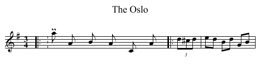 Oslo, The  - staff notation