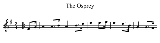 Osprey, The  - staff notation