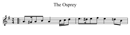 Osprey, The  - staff notation