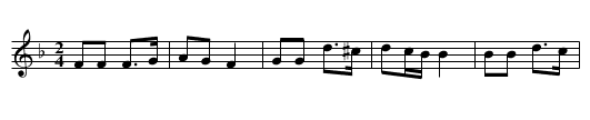 Ossianic Air - staff notation