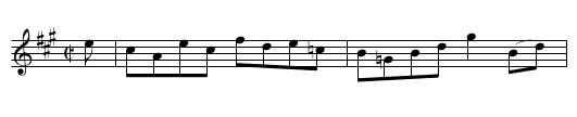 Ossians Hall - staff notation