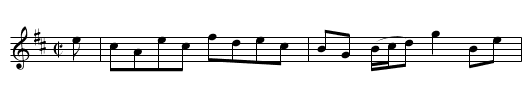 Ossian’s Hall - staff notation
