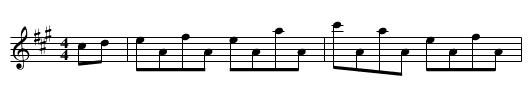 Ostenelli's - staff notation