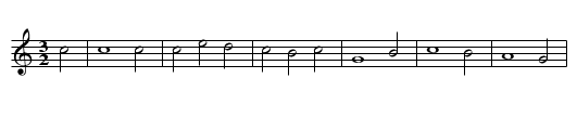 Ostergesang - staff notation