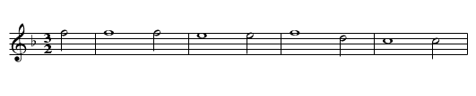 Osterlied - staff notation