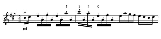 Ostinelli's -- Reel - staff notation