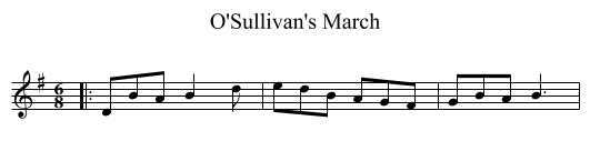O'Sullivan's March - staff notation