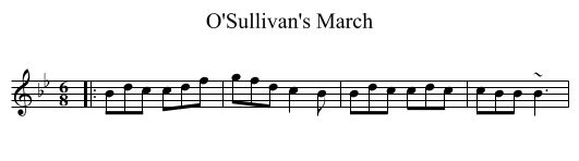 O'Sullivan's March - staff notation