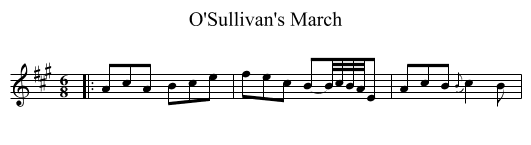 O'Sullivan's March - staff notation