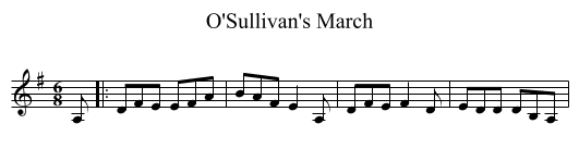 O'Sullivan's March - staff notation