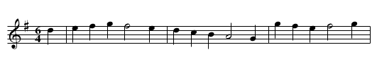 Oswestry Wake - staff notation