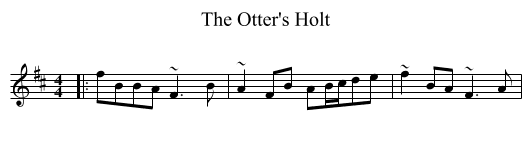 Otter's Holt, The  - staff notation