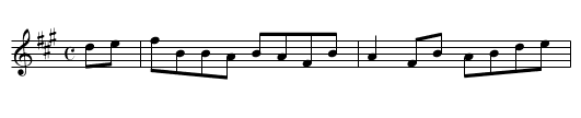 Otter's Holt - staff notation