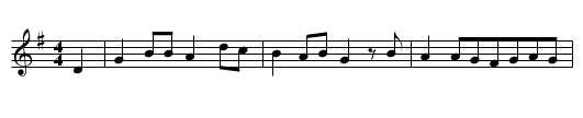 Ottilie - staff notation