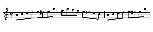 Ould Mike - staff notation