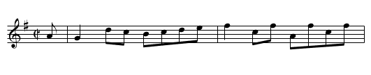Our Highland Cousins  (reel)    1400 - staff notation