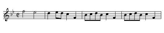 Our Jean's aye in the right o't - staff notation