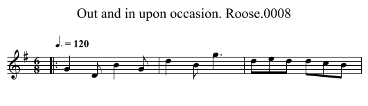 Out and in upon occasion. Roose.0008 - staff notation