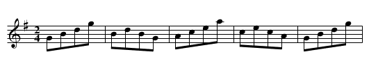 Outs and Inn's - staff notation