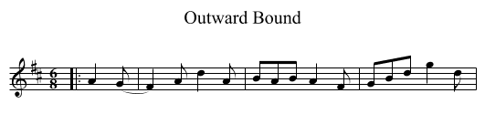 Outward Bound - staff notation