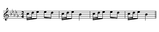 Ovcepolsko Potrculka - staff notation