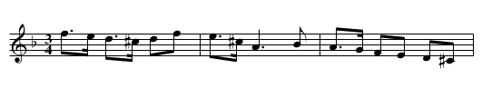 Över sjö och land - staff notation