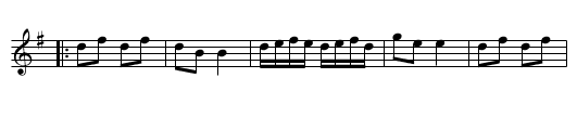 Over the Hills and Far Away - staff notation