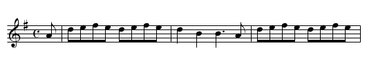 Over the Hills and Far Away - staff notation