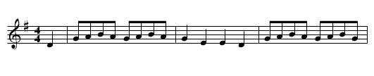 Over the Hills & Far Away - staff notation