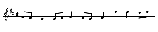 Over the Moor to Maggie [1] - staff notation