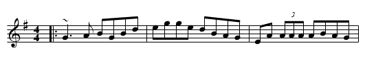 Over the Moor to Maggie - staff notation