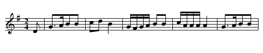 Over the Mountains [2] - staff notation