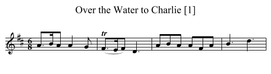 Over the Water to Charlie [1] - staff notation