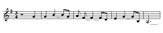 Over the Water to Charlie - staff notation