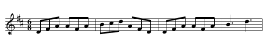 Over the Water to Charlie - staff notation