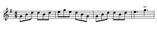 Over the Water to Charly. GS.063 - staff notation