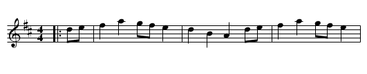 Over The Waterfall - staff notation