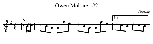 Owen Malone   #2 - staff notation
