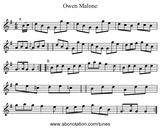 Owen Malone - staff notation