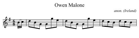 Owen Malone - staff notation