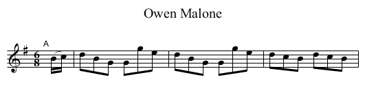Owen Malone - staff notation