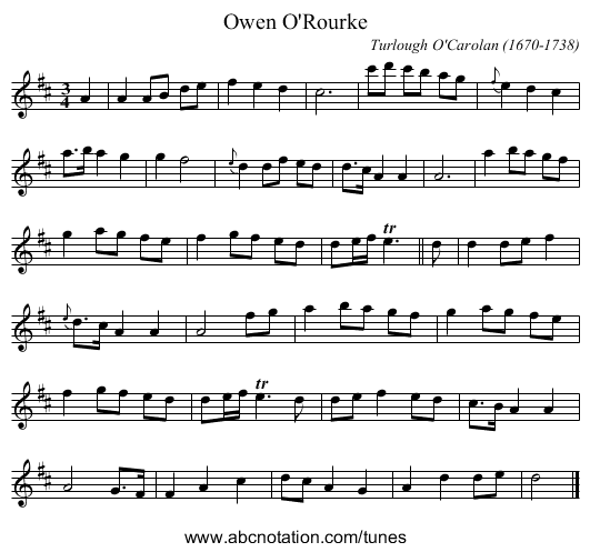 Owen O'Rourke - staff notation
