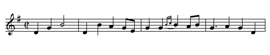 Owre da Moors ta Maggie - staff notation