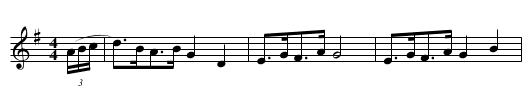 Oxford Minuet [1] - staff notation
