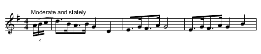 Oxford Minuette - staff notation