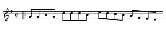 Oxford Ramble - staff notation