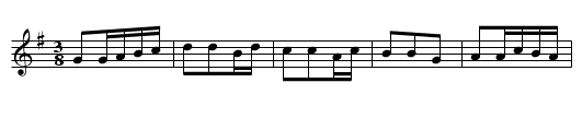 Oxfordshire March. BC.20 - staff notation