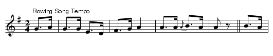 Oyster Song - staff notation